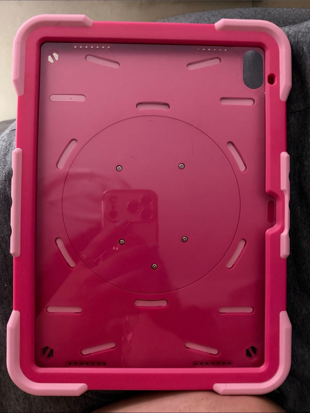 Pink Heavy-Duty Tablet Case - Shockproof Rugged Protection